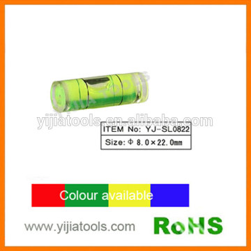 plastic cylindrical bubble level with ROHS standard YJ-SL0822